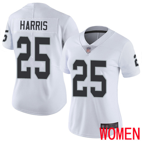 Oakland Raiders Limited White Women Erik Harris Road Jersey NFL Football #25 Vapor Untouchable Jersey
